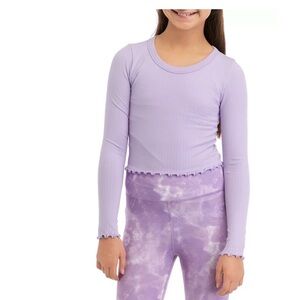 Yogalicious
Girls size 12 Ribbed Lettuce Long Sleeve Shirt